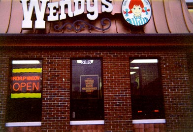 Wendy's is another place Mr. Bert like to eat.