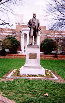 Statue of Dr. McIver at the UNC Greensboro campus.